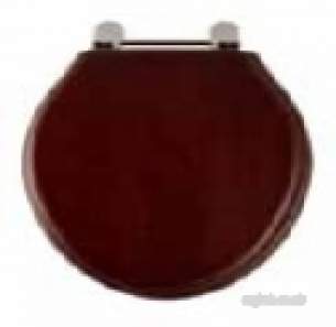 Roper Rhodes Toilet Seats -  Greenwich 8099 Toliet Seat Chrome/mahog