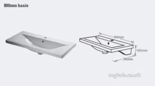 Roper Rhodes Basins -  Roper Rhodes Contemporary Basin 900 Wh