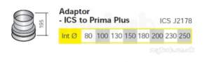 Rite Vent B Vent -  Ics 130mm Adaptor Ics-prima Plus