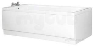 Roca Acrylic Baths -  Roca Giralda 1700 X 700mm Two Tap Holes Bath White