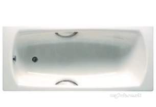 Roca Metal Steel Baths -  Roca Swing Deluxe 1800 X 800 Two Tap Holes Bath Wh Plus A/s