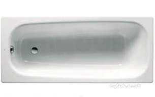 Roca Metal Steel Baths -  Roca Contesa Plus 1700 X 700mm No Tap Holes Bath White