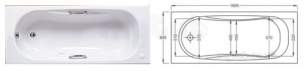 Roca Acrylic Baths -  Roca Sureste Bath White 24735000
