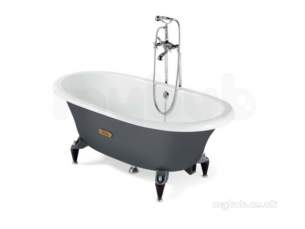Roca Metal Steel Baths -  Roca Eliptico Ash/chrome Leg Set Only