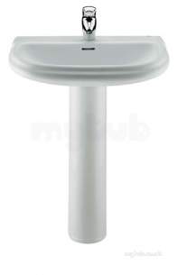 Roca Sanitaryware and Accessories -  Roca Dama 630 X 505mm One Tap Hole Basin White