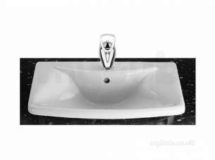 Roca Sanitaryware -  Roca Sydney 600 X 475mm One Tap Hole In Countertop Basin Wh