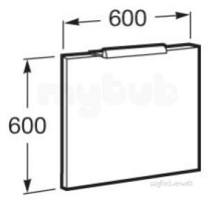 Roca Victoria Unik 600 X 600mm Mirror Wenge