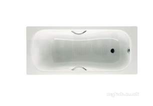 Roca Metal Steel Baths -  Roca Princess-n 1700 X 750mm No Tap Holes Bath Wh Plus A/s