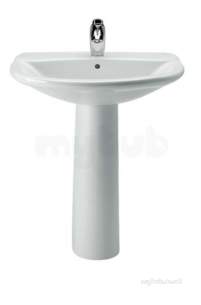 Roca Sanitaryware and Accessories -  Roca Giralda 700 X 555mm One Tap Hole Basin White