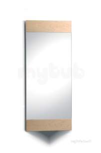 Roca Furniture and Vanity Basins -  Roca Giralda Crnr Mirrored Cabinet Maple Wood