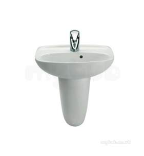Roca Laura 450 Basin One Tap Hole White 325314005