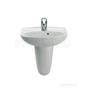 Roca Sanitaryware -  Roca Laura 450 Basin One Tap Hole White 325314005