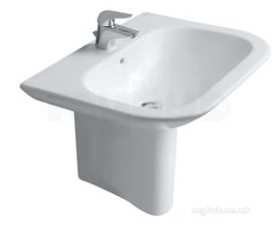 Roca Sanitaryware and Accessories -  Roca Nexo 680 X 505mm One Tap Hole Basin White