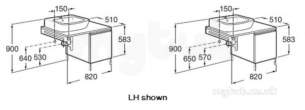 Roca Furniture and Vanity Basins -  Roca H And H 820 X 510 Base Unit Single Draw Left Hand G/gry