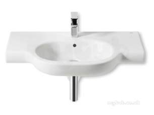 Roca Sanitaryware -  Roca Meridian-n 850 X 460mm One Tap Hole W/h Basin White