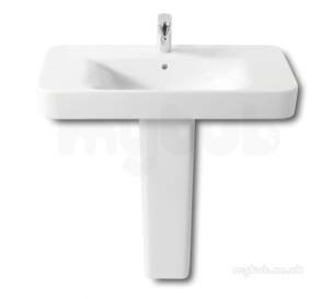 Roca Sanitaryware -  Roca Senso Square 850 X 475mm One Tap Hole Basin White