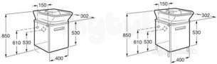 Roca Furniture and Vanity Basins -  Roca The Gap 400 X 302 Base Unit And Door M/wh
