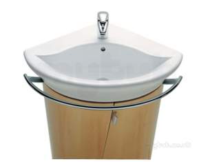 Roca Sanitaryware -  Roca Girlada One Tap Hole Corner Basin 500 X 500mm
