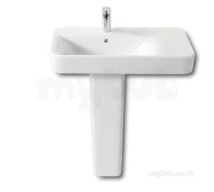 Roca Sanitaryware -  Roca Senso Square 750 X 475mm One Tap Hole Right Hand Basin Wh