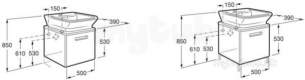 Roca Furniture and Vanity Basins -  Roca The Gap 500 X 390 Base Unit Plus Drawer M/bge