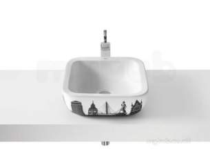 Roca Sanitaryware -  Roca Urban London 400mm On Countertop Basin Wh