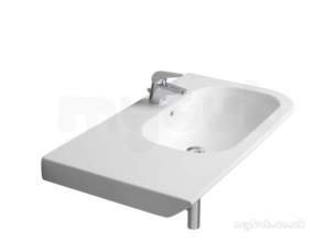 Roca Sanitaryware and Accessories -  Roca Nexo 900 X 495mm One Tap Hole Left Hand Asy Basin White