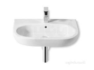 Roca Sanitaryware -  Roca Meridian-n 650 X 460mm One Tap Hole W/h Basin White