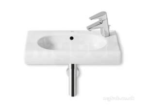 Roca Sanitaryware -  Roca Meridian-n Compact 550 One Tap Hole W/h Basin Right Hand Wh