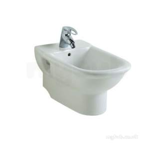 Roca Sanitaryware and Accessories -  Roca Giralda Wall Hung One Tap Hole Bidet White
