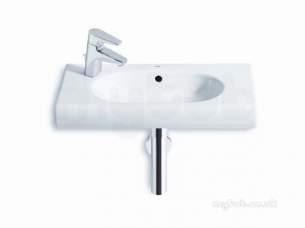 Roca Sanitaryware -  Roca Meridian-n Compact 600 One Tap Hole W/h Basin Left Hand Wh