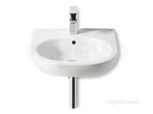 Roca Sanitaryware -  Roca Meridian-n 500 X 460mm One Tap Hole W/h Basin White