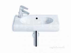 Roca Sanitaryware -  Roca Meridian-n Compact 550 One Tap Hole W/h Basin Left Hand Wh