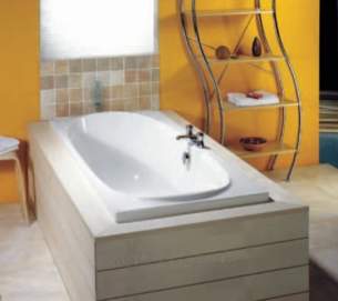 Eastbrook Baths -  23.2231 Roma Plain 1800x800 Carronite Wh
