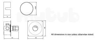 Rwc Water Mixing Products -  Timeflow Conc Shower Valvecwss Plate And Box
