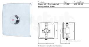Rwc Water Mixing Products -  Timeflow 500 S C Conc High Sec Shower