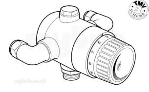 Rwc Thermostatic Showers -  Rwc Showerguard Exposed Shower Wh/cp