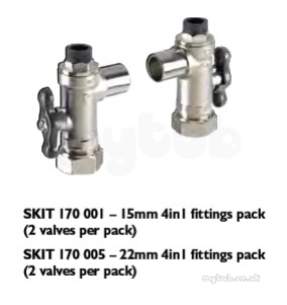 Rwc Water Mixing Products -  Rwc Heatguard 4 In 1 Inlet Iso Valve 15mm