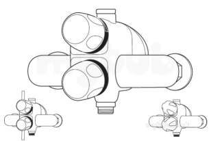 Rwc Heatguard Showers and Kits -  Rwc Dc153 Heatguard Shower Valve C/w Lvrs Cp