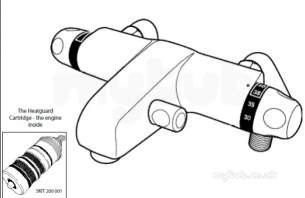 Rwc Water Mixing Products -  Rwc Heatguard Deck Mount Bath/shower Mixer Cp