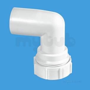 Mcalpine Waste traps overflow -  1.5 Inch 90 Degree Conv.bend P To S Trap T1m