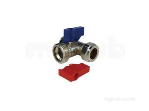 Washing Machine Taps and Hoses -  15mm Tee Type Washing Machine Tap Handc