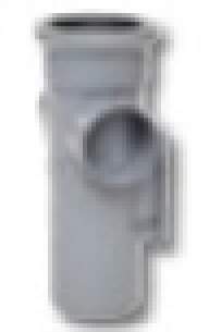 Polypipe Soil -  Access Pipe Single Socket 3in/82mm 2 Boss Sa343b