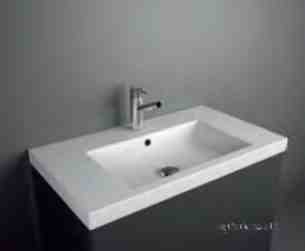 Salgar Showroom Furniture -  Salgar 13846 Cangas White Porcelain Basn