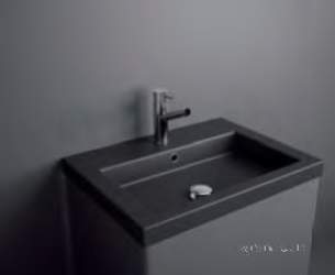 Salgar Showroom Furniture -  Salgar 15321 Anthracite Black Cangas Wash Basin 50x800mm