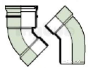 Polypipe Soil -  Polypipe 110mm X 135deg D/skt Offset Bend Sb403-g