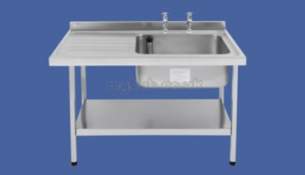 Sissons Stainless Steel Products -  E20612l 1500 X 650 Sbsd Left Hand Catering Sink Ss