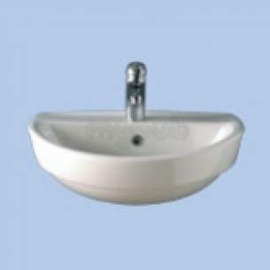 Twyford Mid Market Ware -  Twyford Refresh Re4662sc Sr One Tap Hole Basin Sc Re4662sc