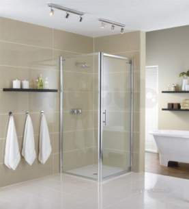 Showerlux Glide Enclosures -  Showerlux Glide Pivot Door 800mm