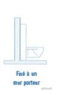Siamp Cisterns and Flush Valves -  Siamp Bcm 350 Wall Frame 31231513