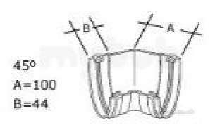 Marley Rainwater -  Marley Deepflow Rad20-b Angle 45 Deg